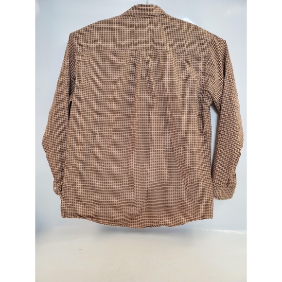 Cinch Shirt Mens Large Brown Geometric Button Down Long Sleeve Western Cotton - Picture 5 of 8